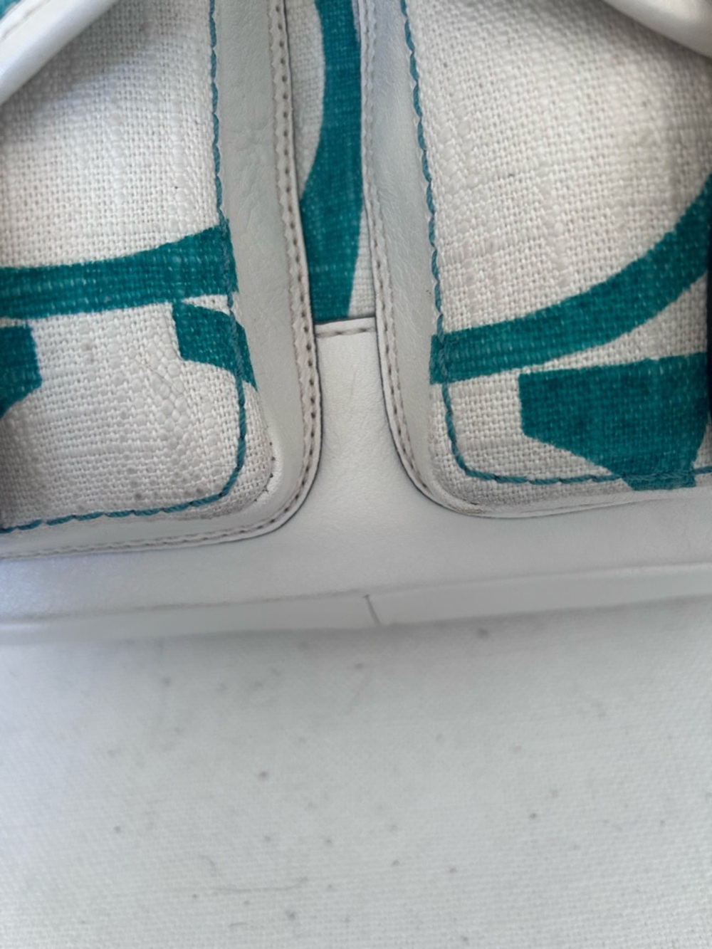 Coach 65th Legacy Double Buckle Green & Cream Shoulder Bag - Picture 7 of 8